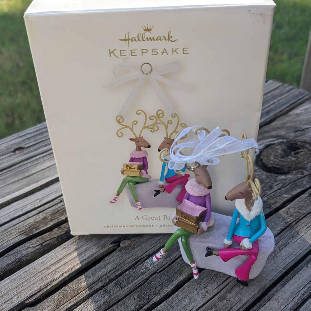 Hallmark Keepsake A Great Pair Christmas Whimsical Reindeer Ornament